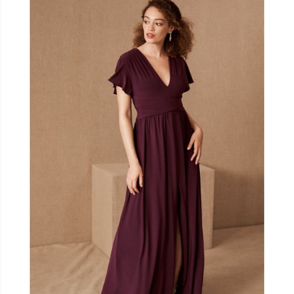 BHLDN Mendoza Dress- Plum